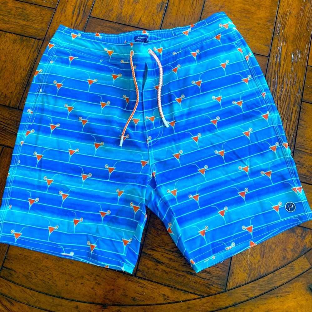 NWT Johnnie-O Swim Trunks MED